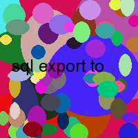 sql export to